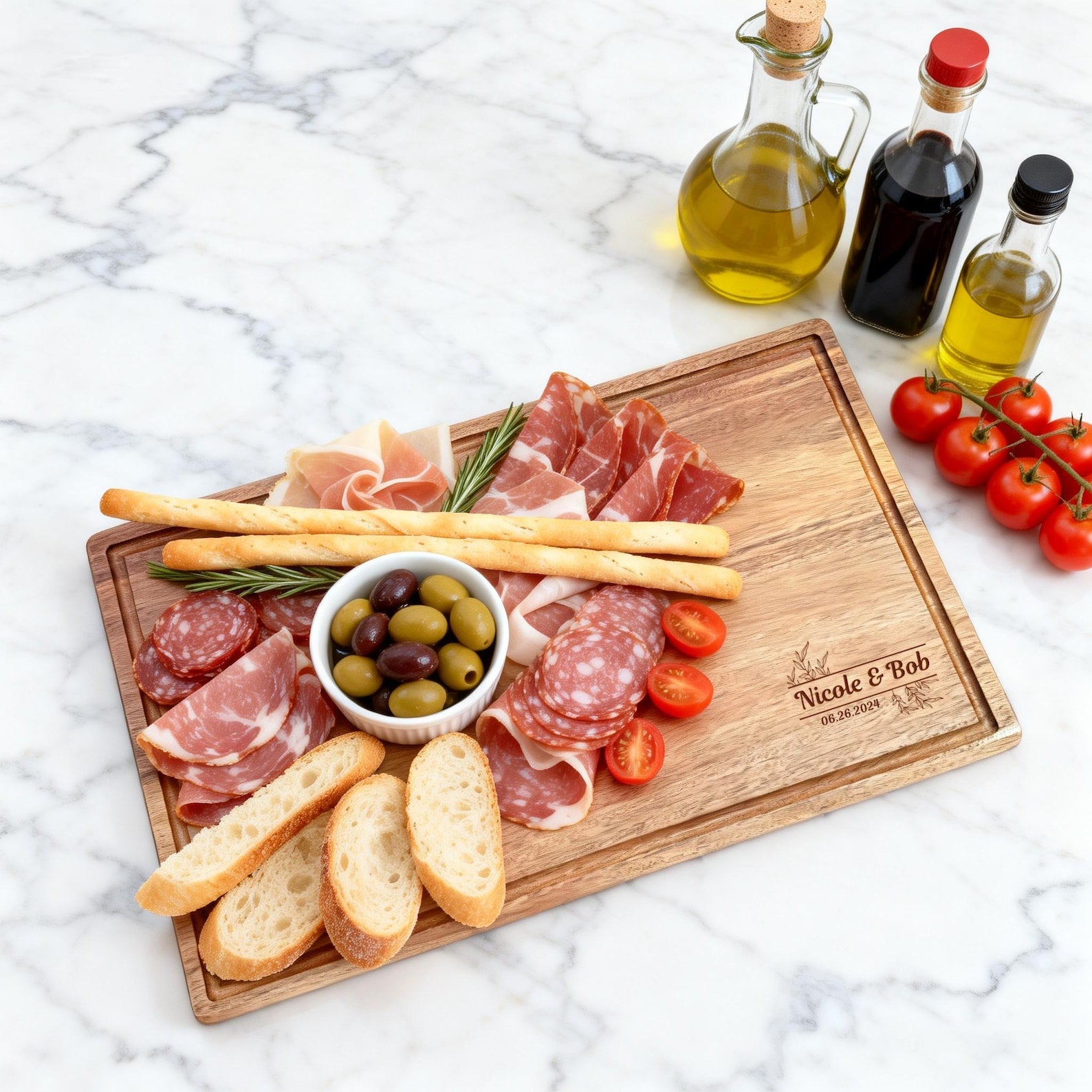 Personalized Anniversary Charcuterie Board