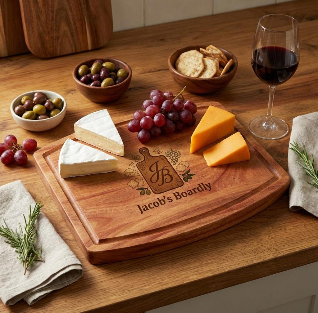 Personalized Acacia Wood Charcuterie Board