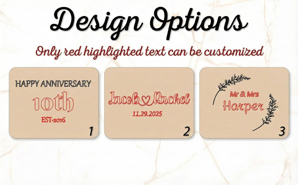 Personalized Anniversary Cutting Board