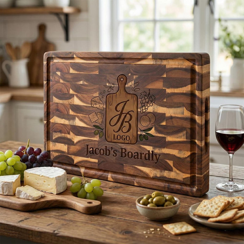 Custom Butcher Block and Engraved Serving Board