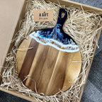 Personalized Ocean Wave Resin Charcuterie Board