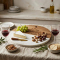 Personalized Round Marble Charcuterie Board