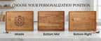 Personalized Acacia Wood Cutting Board and Steak Serving Platter