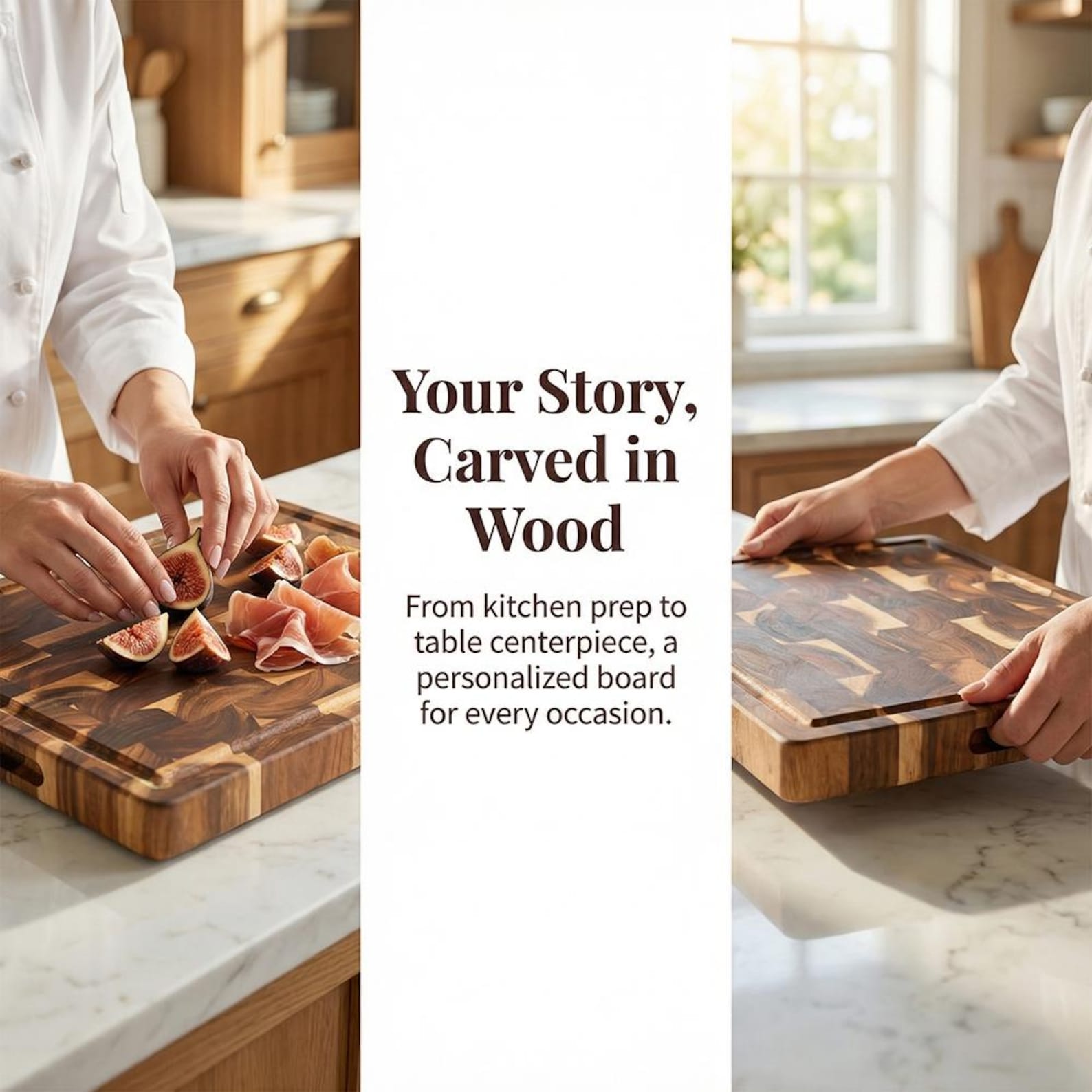 Custom Butcher Block and Engraved Serving Board