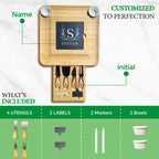 Personalized Mother's Day Bamboo Cheese Board & Slate