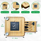 Personalized Mother's Day Bamboo Cheese Board & Slate