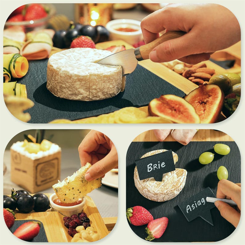 Personalized Mother's Day Bamboo Cheese Board & Slate