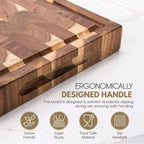 Personalized Acacia Wood Cutting Board - Reversible Housewarming Gift