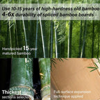 Custom Whole Bamboo Cutting Board with Stand | Mother's Day Gift