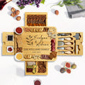 Personalized 4-Drawer Bamboo Cheese Board - Mother’s Day Kitchen Gift