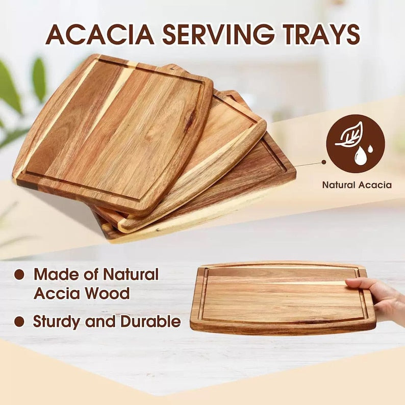 Funny Custom Acacia Board - Wedding, Engagement & Housewarming Gift
