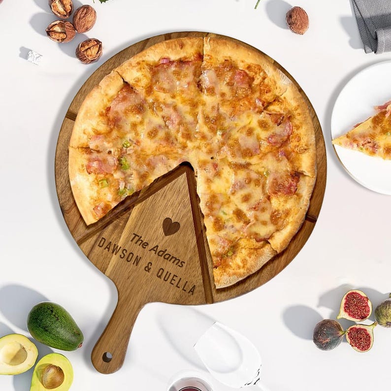 Custom Acacia Pizza Board | Personalized Mother's Day & Housewarming Gift