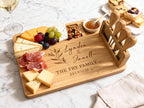 Custom Bamboo Charcuterie Board with Magnetic Knife Storage