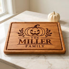 Personalized Halloween Steak Board with Family Name