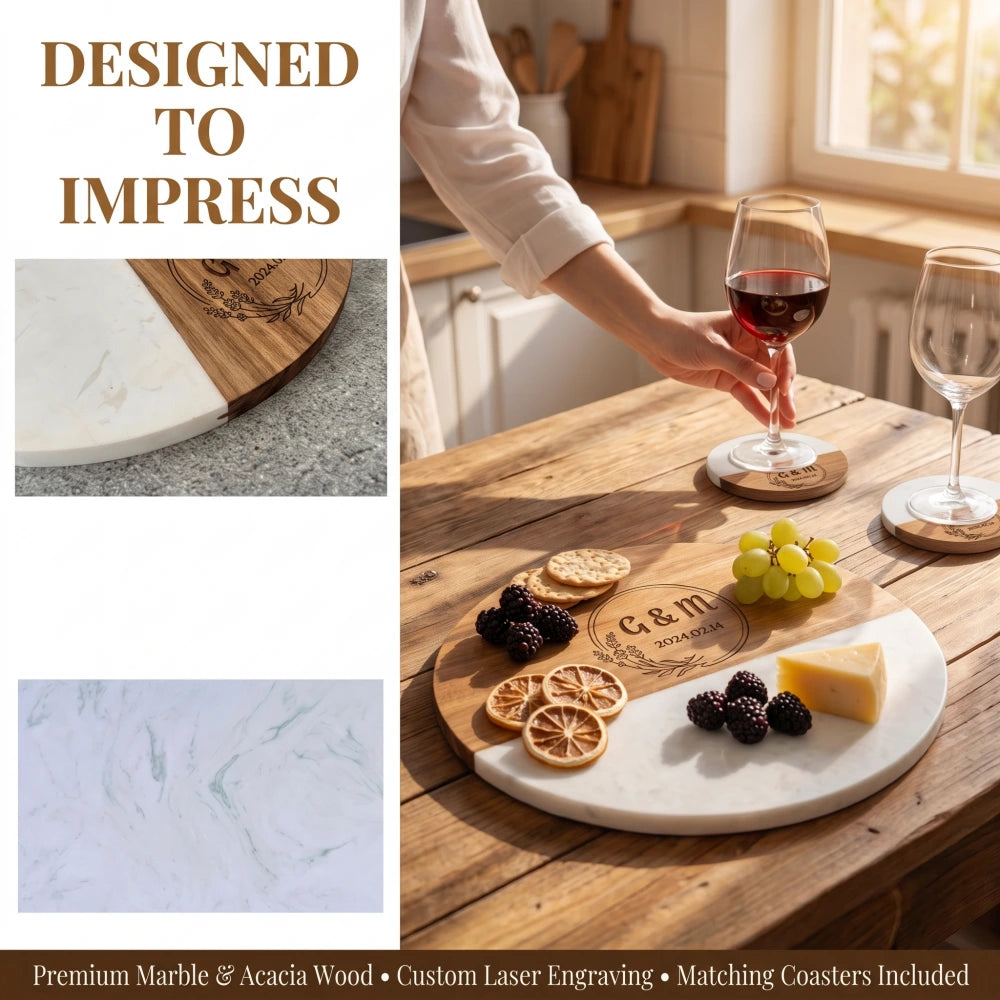personalized-marble-acacia-cheese-board-set