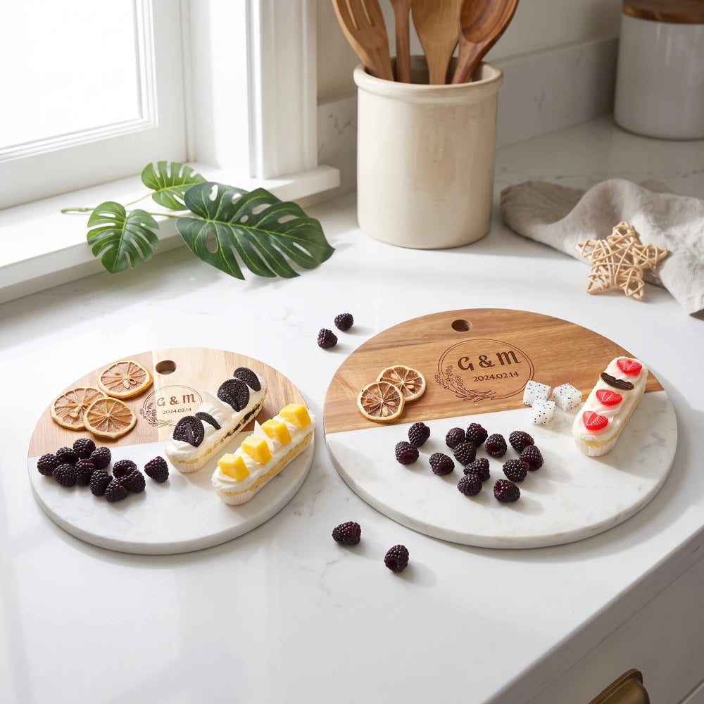personalized-marble-wood-dessert-serving-boards