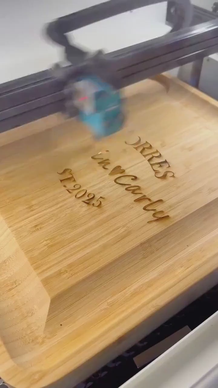 Personalized 4-Drawer Bamboo Cheese Board - Mother’s Day Kitchen Gift