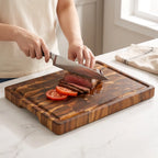 slicing_meat_on_blank_end_grain_cutting_board